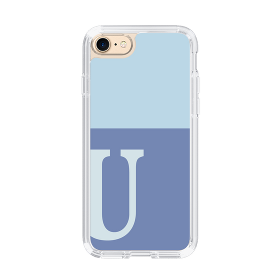 Slim Protection Case［ Original - initial two tone - U blue ］