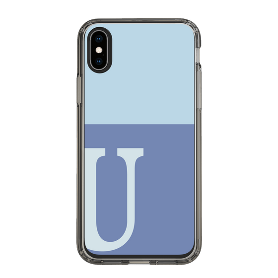 Slim Protection Case［ Original - initial two tone - U blue ］
