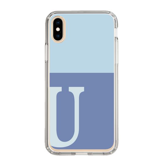 Slim Protection Case［ Original - initial two tone - U blue ］
