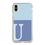 Slim Protection Case［ Original - initial two tone - U blue ］