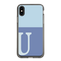 Slim Protection Case［ Original - initial two tone - U blue ］