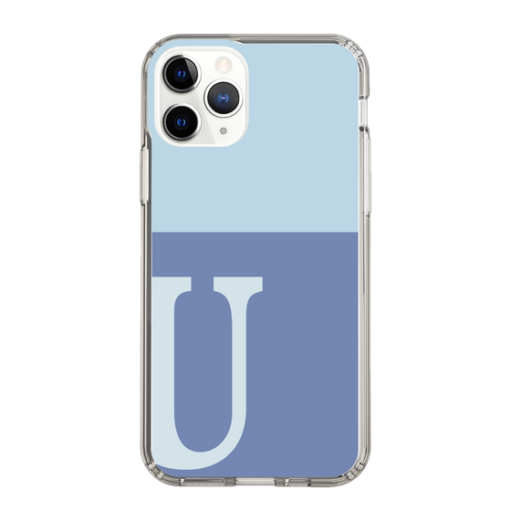 Slim Protection Case［ Original - initial two tone - U blue ］