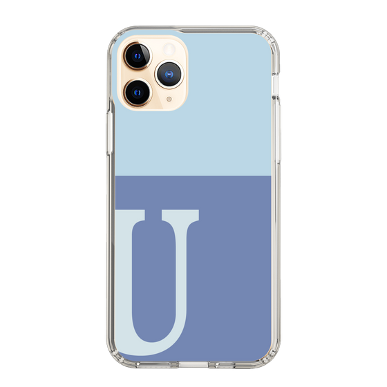 Slim Protection Case［ Original - initial two tone - U blue ］