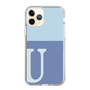 Slim Protection Case［ Original - initial two tone - U blue ］