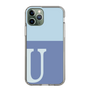 Slim Protection Case［ Original - initial two tone - U blue ］