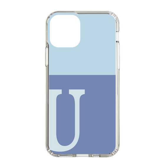 Slim Protection Case［ Original - initial two tone - U blue ］