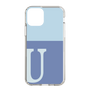 Slim Protection Case［ Original - initial two tone - U blue ］