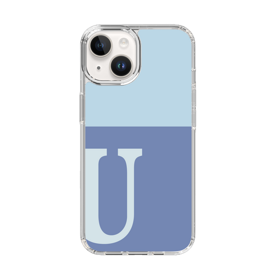 Slim Protection Case［ Original - initial two tone - U blue ］