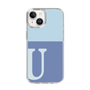 Slim Protection Case［ Original - initial two tone - U blue ］