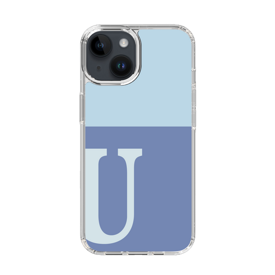 Slim Protection Case［ Original - initial two tone - U blue ］