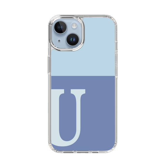 Slim Protection Case［ Original - initial two tone - U blue ］