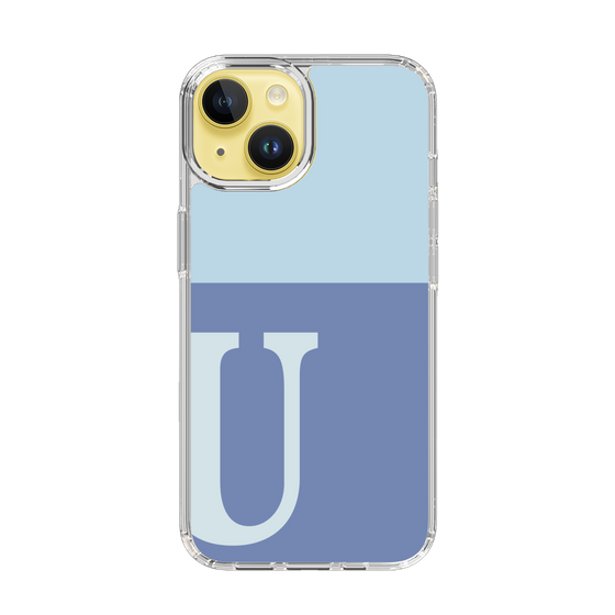 Slim Protection Case［ Original - initial two tone - U blue ］