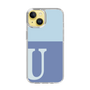 Slim Protection Case［ Original - initial two tone - U blue ］
