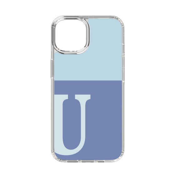 Slim Protection Case［ Original - initial two tone - U blue ］