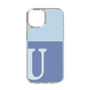 Slim Protection Case［ Original - initial two tone - U blue ］