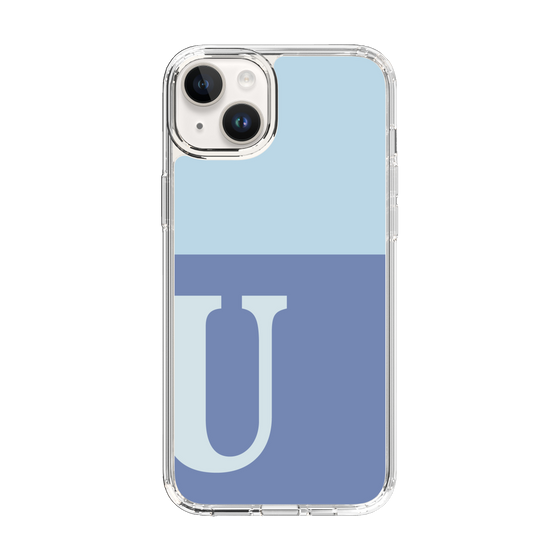 Slim Protection Case［ Original - initial two tone - U blue ］