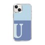 Slim Protection Case［ Original - initial two tone - U blue ］