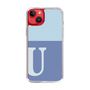 Slim Protection Case［ Original - initial two tone - U blue ］