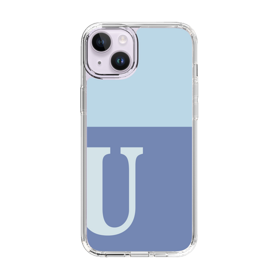 Slim Protection Case［ Original - initial two tone - U blue ］