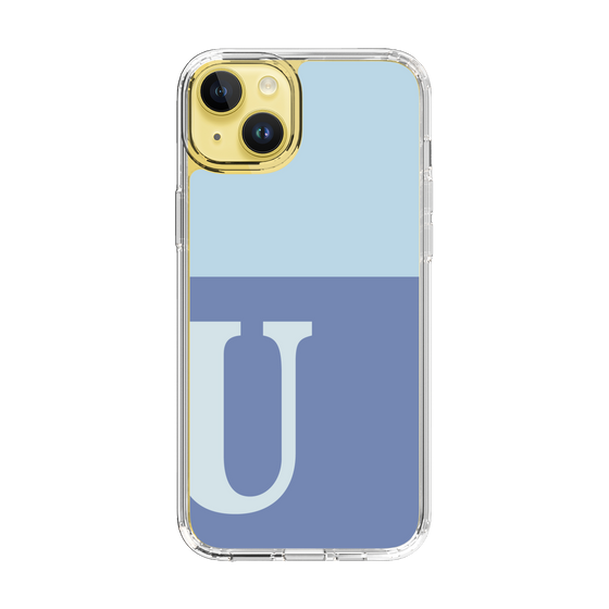 Slim Protection Case［ Original - initial two tone - U blue ］