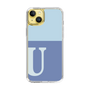 Slim Protection Case［ Original - initial two tone - U blue ］