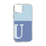 Slim Protection Case［ Original - initial two tone - U blue ］