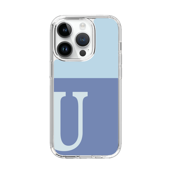 Slim Protection Case［ Original - initial two tone - U blue ］