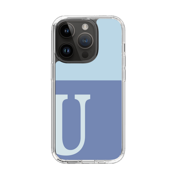 Slim Protection Case［ Original - initial two tone - U blue ］