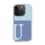 Slim Protection Case［ Original - initial two tone - U blue ］