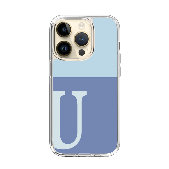 Slim Protection Case［ Original - initial two tone - U blue ］