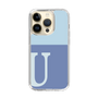 Slim Protection Case［ Original - initial two tone - U blue ］