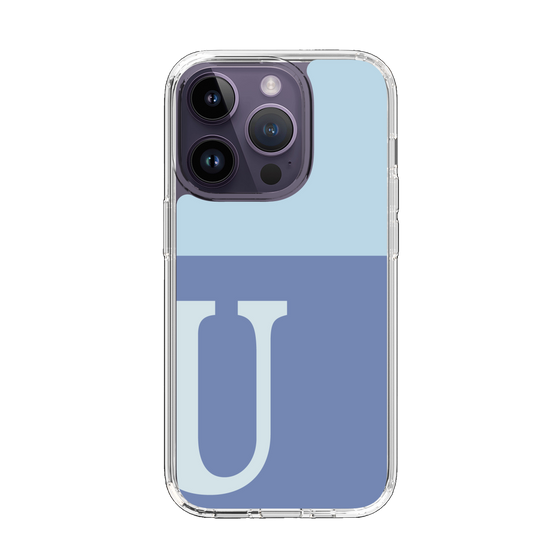 Slim Protection Case［ Original - initial two tone - U blue ］