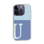 Slim Protection Case［ Original - initial two tone - U blue ］