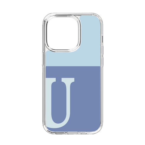 Slim Protection Case［ Original - initial two tone - U blue ］