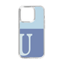 Slim Protection Case［ Original - initial two tone - U blue ］