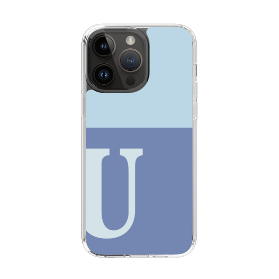 Slim Protection Case［ Original - initial two tone - U blue ］