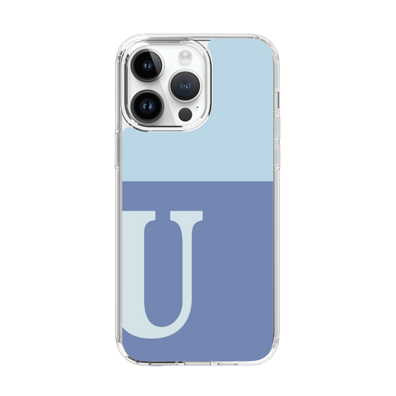 Slim Protection Case［ Original - initial two tone - U blue ］