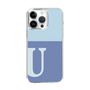 Slim Protection Case［ Original - initial two tone - U blue ］