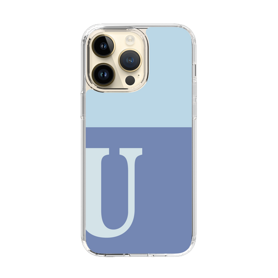 Slim Protection Case［ Original - initial two tone - U blue ］