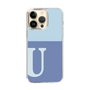 Slim Protection Case［ Original - initial two tone - U blue ］