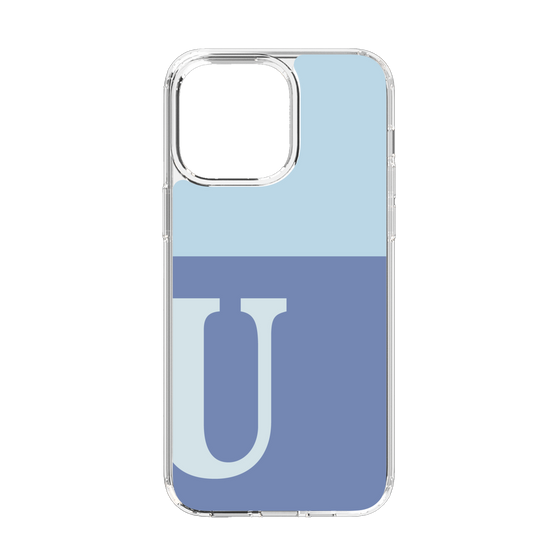 Slim Protection Case［ Original - initial two tone - U blue ］