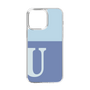 Slim Protection Case［ Original - initial two tone - U blue ］