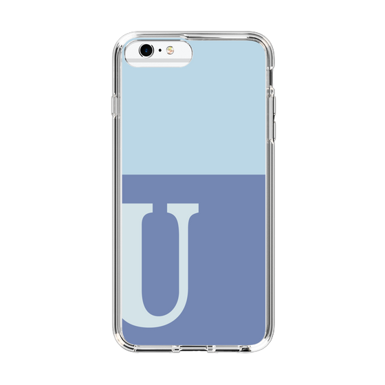 Slim Protection Case［ Original - initial two tone - U blue ］