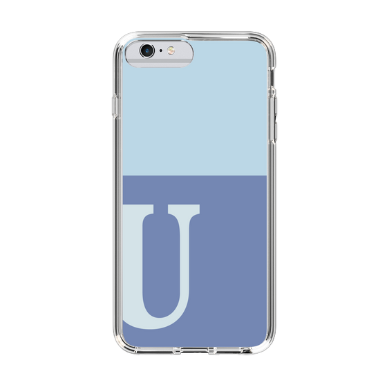 Slim Protection Case［ Original - initial two tone - U blue ］