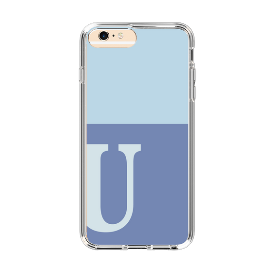 Slim Protection Case［ Original - initial two tone - U blue ］