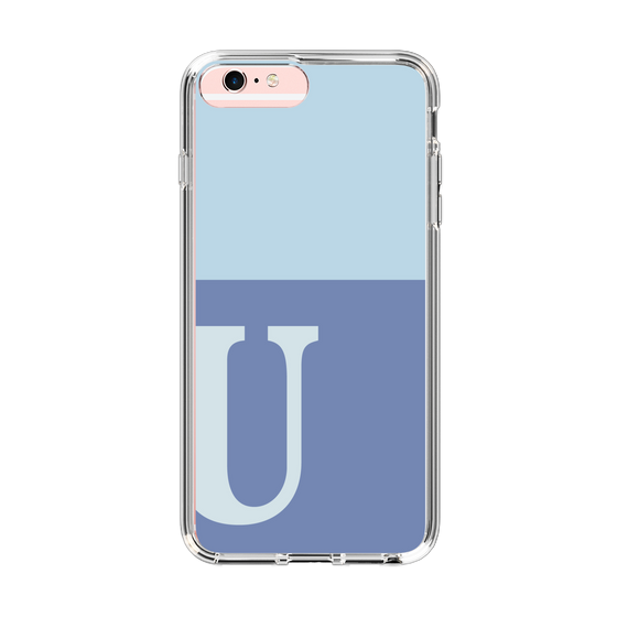 Slim Protection Case［ Original - initial two tone - U blue ］