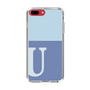 Slim Protection Case［ Original - initial two tone - U blue ］