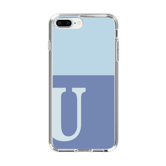 Slim Protection Case［ Original - initial two tone - U blue ］