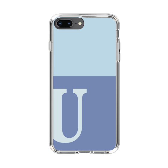 Slim Protection Case［ Original - initial two tone - U blue ］