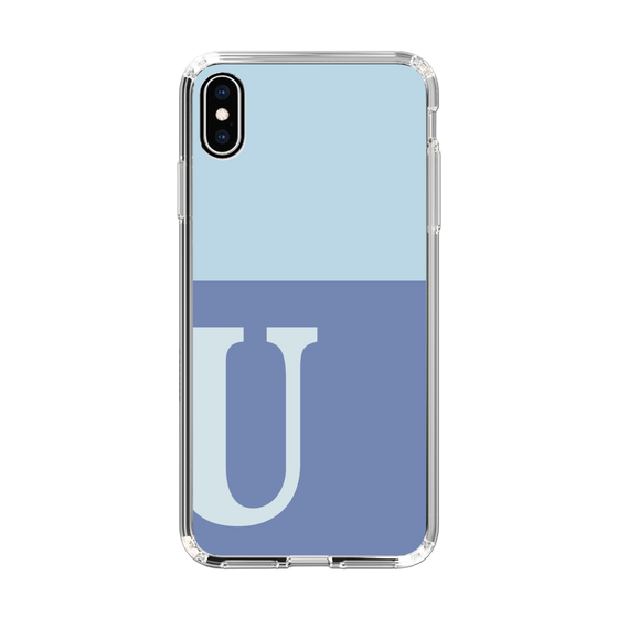 Slim Protection Case［ Original - initial two tone - U blue ］